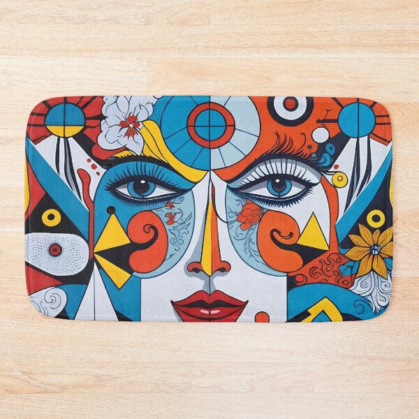 Item preview, Colorful abstract cubism Art, vibrant Plastic Art designed and sold by Dream-bubble.