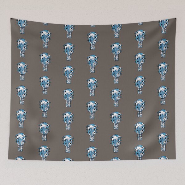 Item preview, Sea water waves on classic guitar head  designed and sold by Donutlovers.