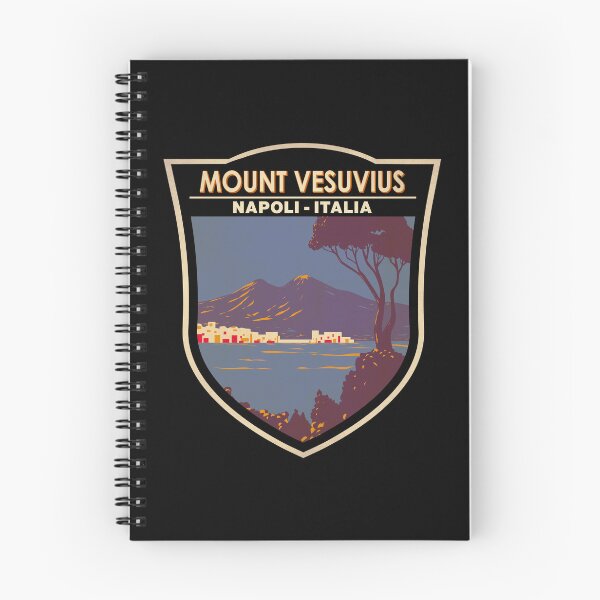 Item preview, Mount Vesuvius Gulf of Naples Badge designed and sold by KrisSidDesigns.