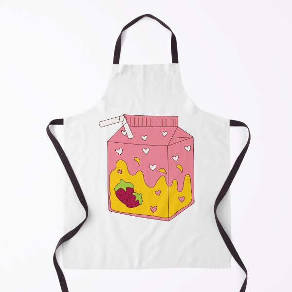 Item preview, A pink box of strawberry milk with a strawberry in the middle. designed and sold by Innamalinka.