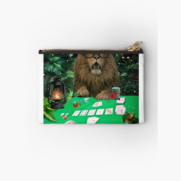 Item preview, Lion Playing Poker designed and sold by Scotti Cohn.