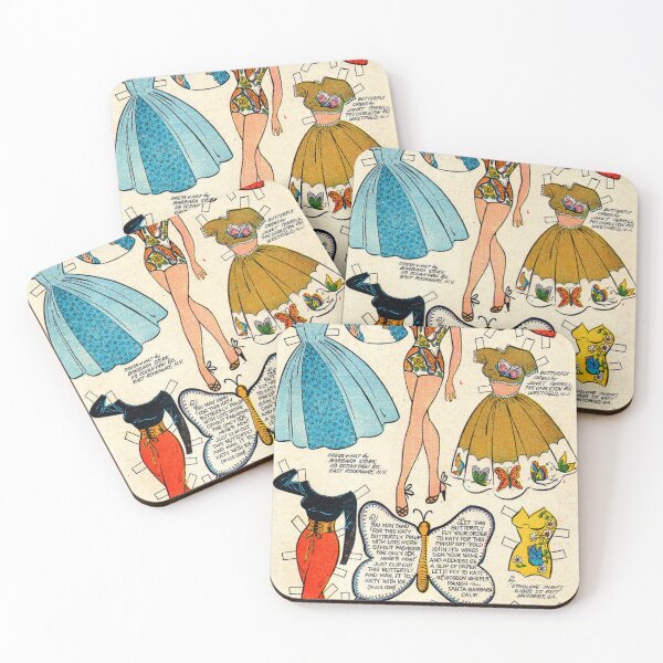 Item preview, Katy Butterfly Pin Up and Fashions (1955) - Vintage Paper Doll designed and sold by SALON DES ARTS.