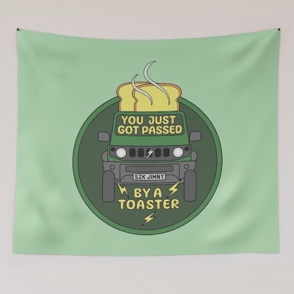 Item preview, Jungle Green Jimny Funny Toaster Power designed and sold by stoicjimny.