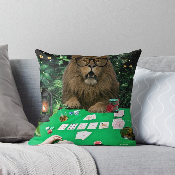 Item preview, Lion Playing Poker designed and sold by Scotti Cohn.