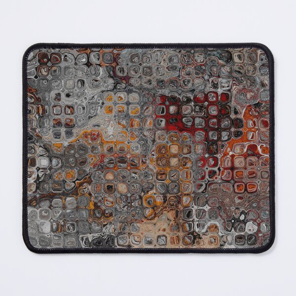 Item preview, Pebble Dashed Abstract Pattern in Grey and Red designed and sold by Trevor Hirst.
