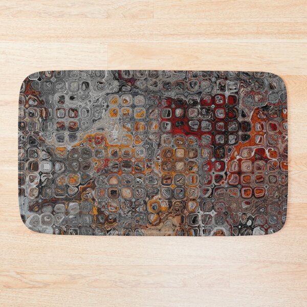 Item preview, Pebble Dashed Abstract Pattern in Grey and Red designed and sold by Trevor Hirst.