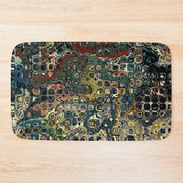 Item preview, Deep Coloured Pebble Tiled Abstract Pattern designed and sold by Trevor Hirst.