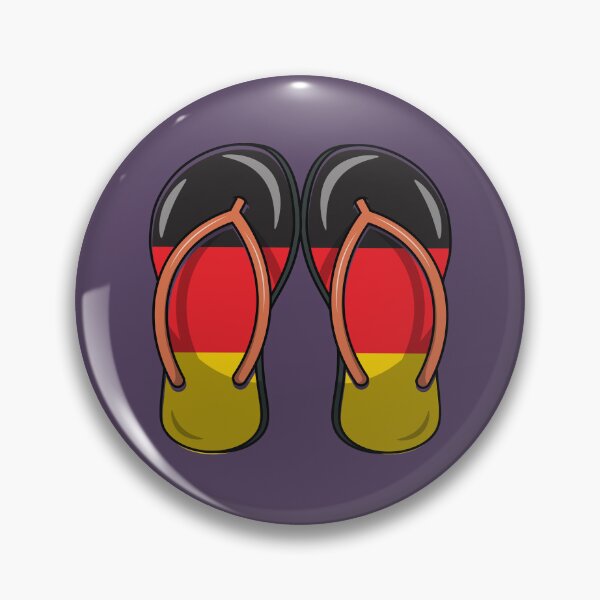 Item preview, German flag on flip flop sandals  designed and sold by Donutlovers.