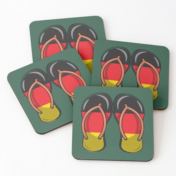Item preview, German flag on flip flop sandals  designed and sold by Donutlovers.