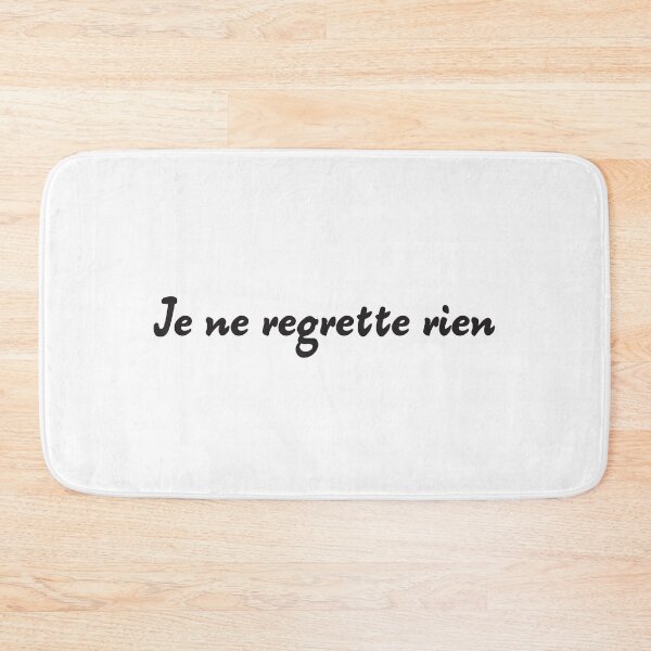 Item preview, Je ne regrette rien,I Regret Nothing, Inspirational Frensh Quote designed and sold by BeTheVibe.
