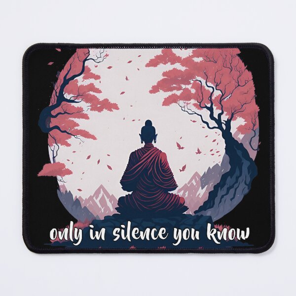 Item preview, Only in Silence Buddha designed and sold by ZenStickConcept.