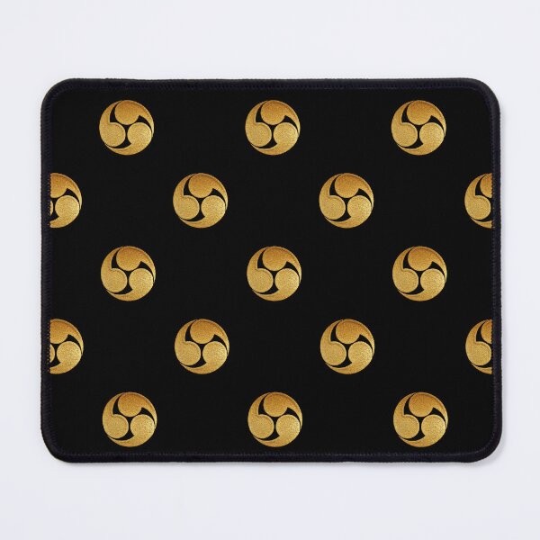Item preview, Gold Migi Mitsu Tomoe Kamon designed and sold by Takeda-art.