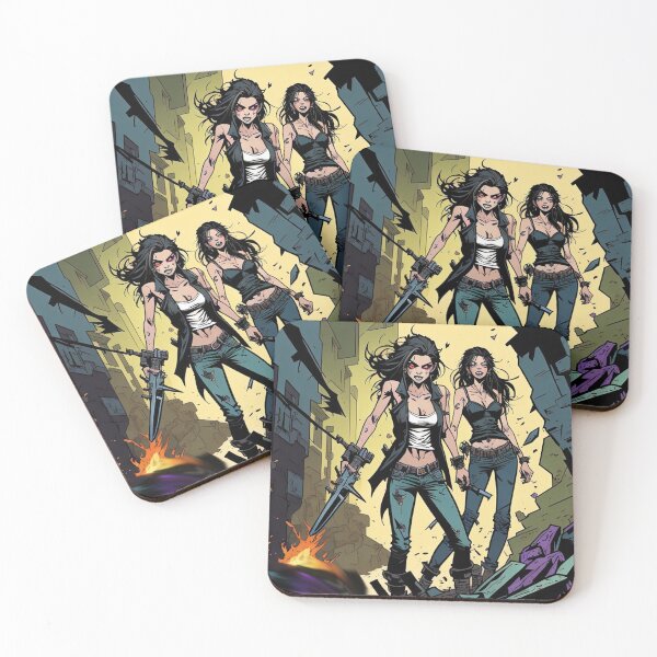 Item preview, Fantasy woman comic art designed and sold by Vintage Designs +.
