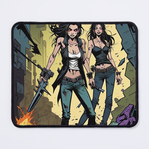 Item preview, Fantasy woman comic art designed and sold by Vintage Designs +.