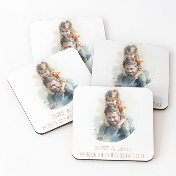 Item preview, Just A Dad Who Loves His Girl - Father's Day Gift designed and sold by Dominika Bednarska.