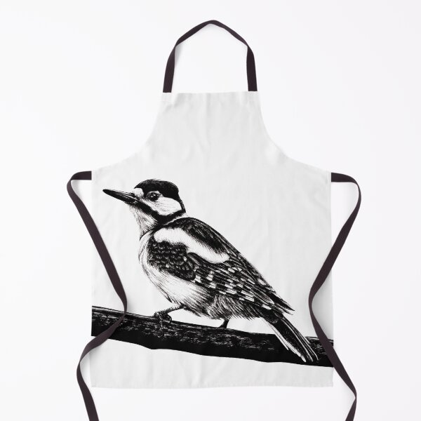 Item preview, Great spotted woodpecker illustration designed and sold by LorenDowding.