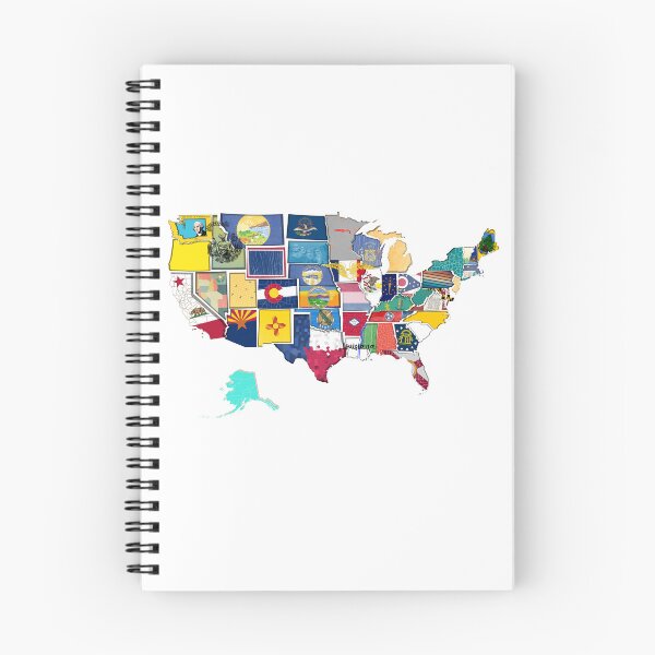 Item preview, USA Custom Map: Iconic Symbols designed and sold by vdwaltDesign.