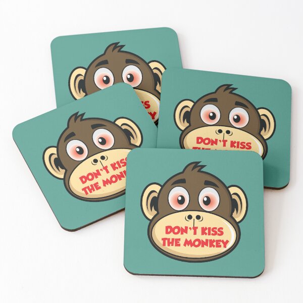 Item preview, Dont kiss the monkey designed and sold by Donutlovers.