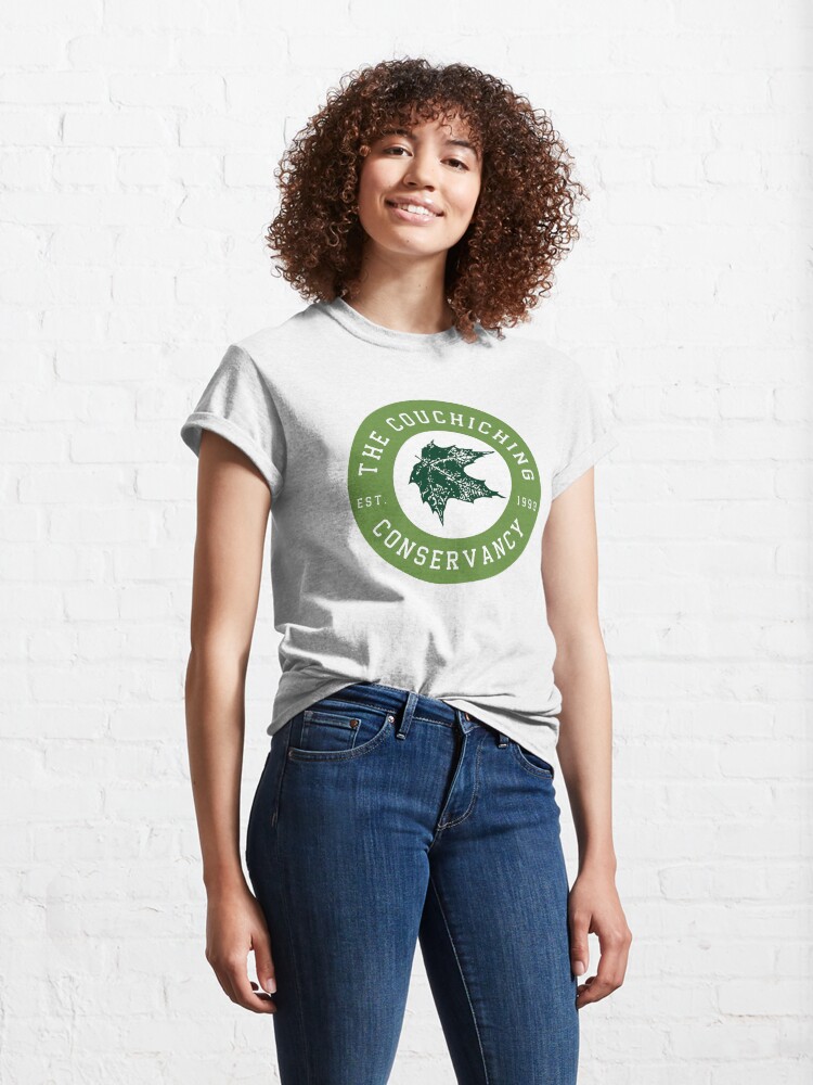 Thumbnail 4 of 7, Classic T-Shirt, Couchiching Conservancy Green Circle Design designed and sold by Couchiching Conservancy.