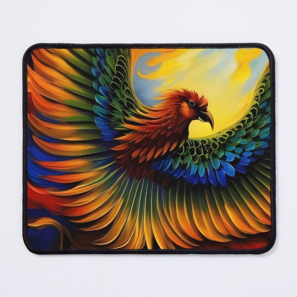 Item preview, Flying Phoenix, impasto, Ai Generated Art designed and sold by ACC .