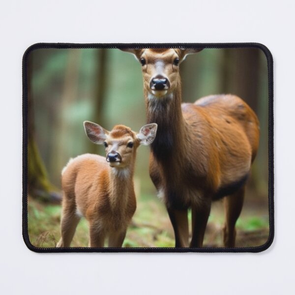 Item preview, cow elk with her calf designed and sold by Wyokid.