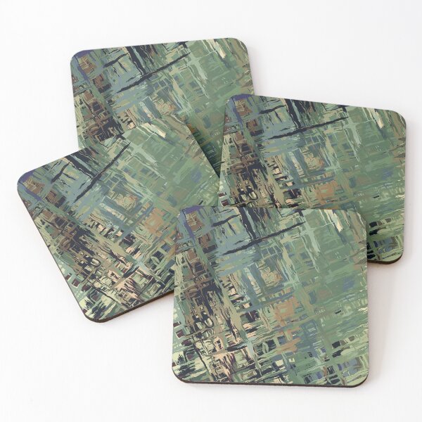 Item preview, Camouflage Coloured Crosshatch Abstract Pattern designed and sold by Trevor Hirst.