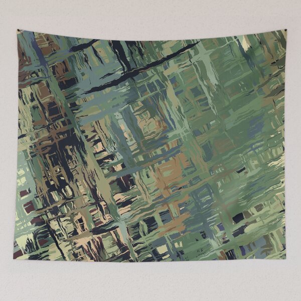 Item preview, Camouflage Coloured Crosshatch Abstract Pattern designed and sold by Trevor Hirst.