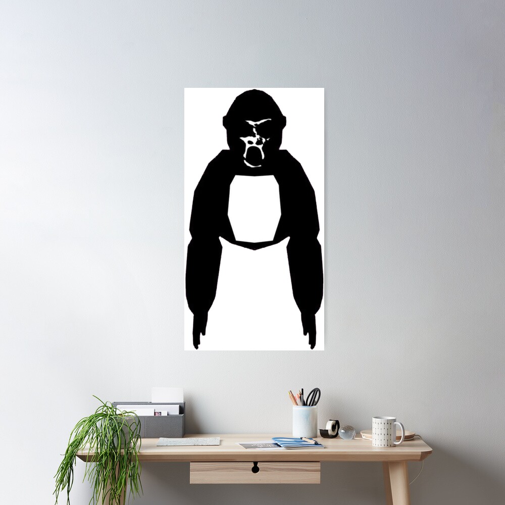 Creepy Scary Gorilla Tag Ghost Sticker for Sale by ContTraders