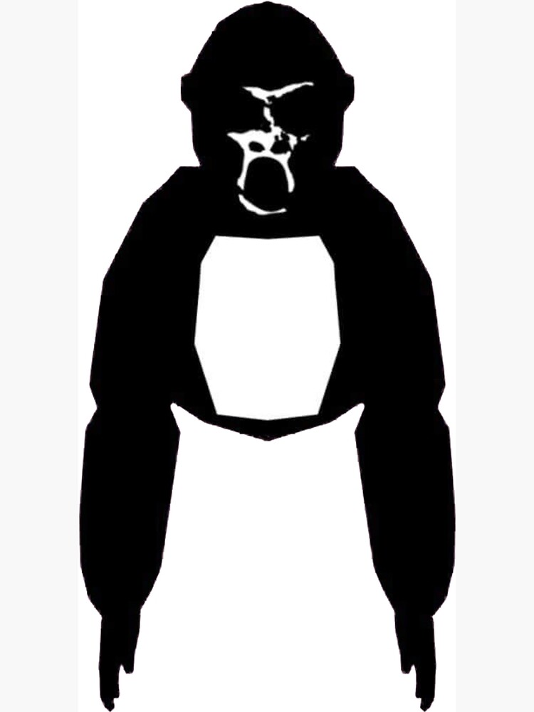 Creepy Scary Gorilla Tag Ghost Sticker for Sale by ContTraders