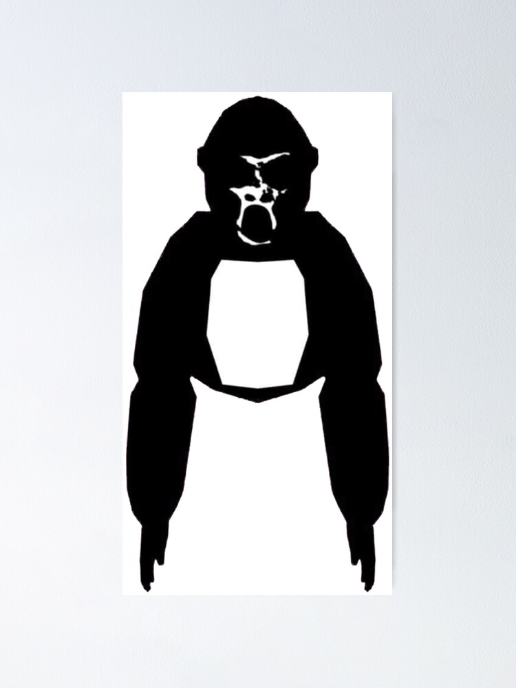 Creepy Scary Gorilla Tag Ghost Poster for Sale by ContTraders