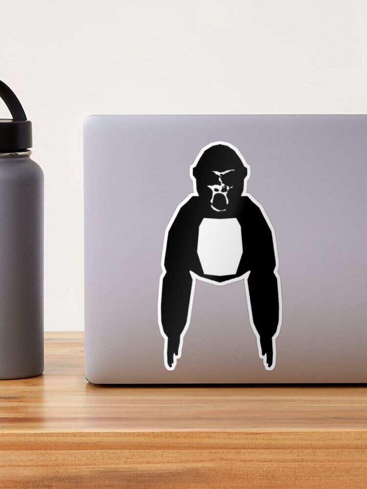 Creepy Scary Gorilla Tag Ghost Sticker for Sale by ContTraders