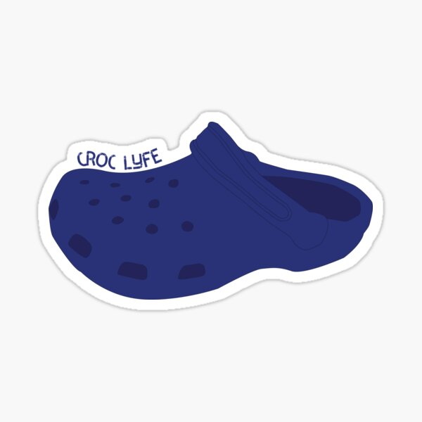 Blue Croc Die Cut Sticker