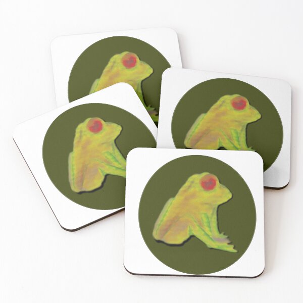 Item preview, Yellow Frog - watercolor pop art  designed and sold by JewelsNova.