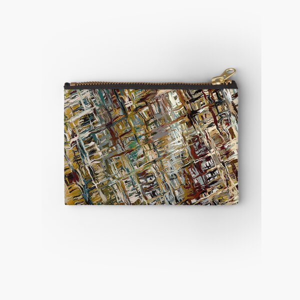 Item preview, Gold Brown & Cream Coloured Crosshatch Abstract Pattern designed and sold by Trevor Hirst.