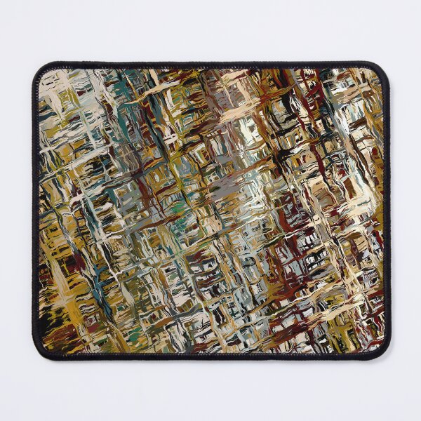 Item preview, Gold Brown & Cream Coloured Crosshatch Abstract Pattern designed and sold by Trevor Hirst.