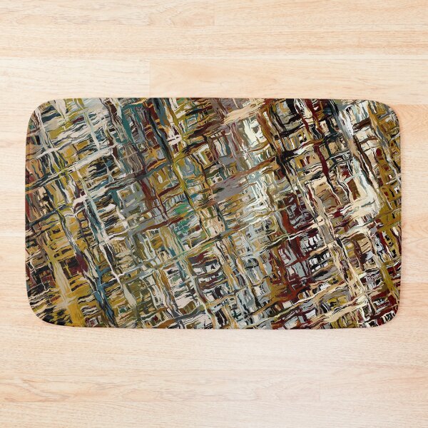Item preview, Gold Brown & Cream Coloured Crosshatch Abstract Pattern designed and sold by Trevor Hirst.