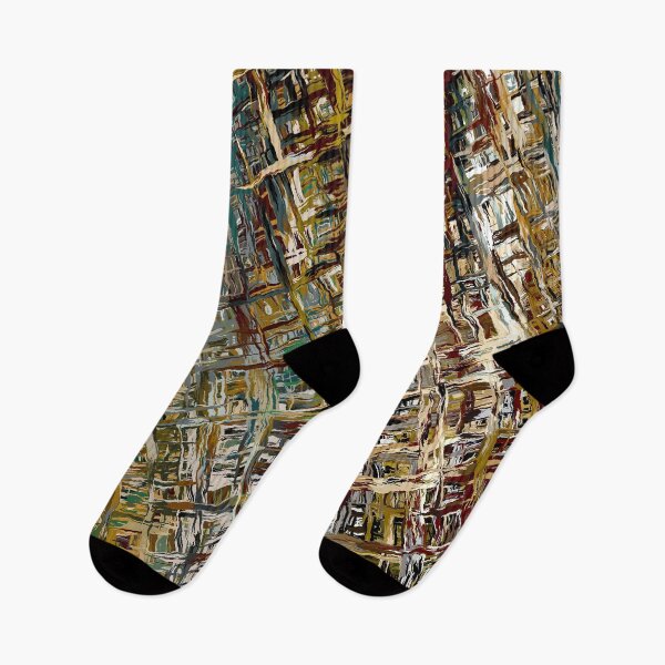 Item preview, Gold Brown & Cream Coloured Crosshatch Abstract Pattern designed and sold by Trevor Hirst.