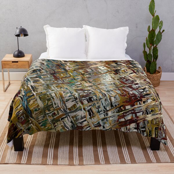 Item preview, Gold Brown & Cream Coloured Crosshatch Abstract Pattern designed and sold by Trevor Hirst.