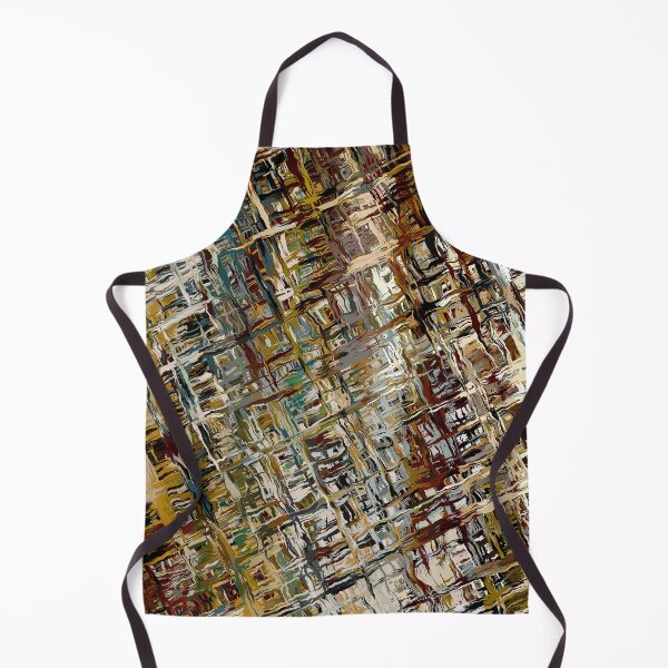 Item preview, Gold Brown & Cream Coloured Crosshatch Abstract Pattern designed and sold by Trevor Hirst.