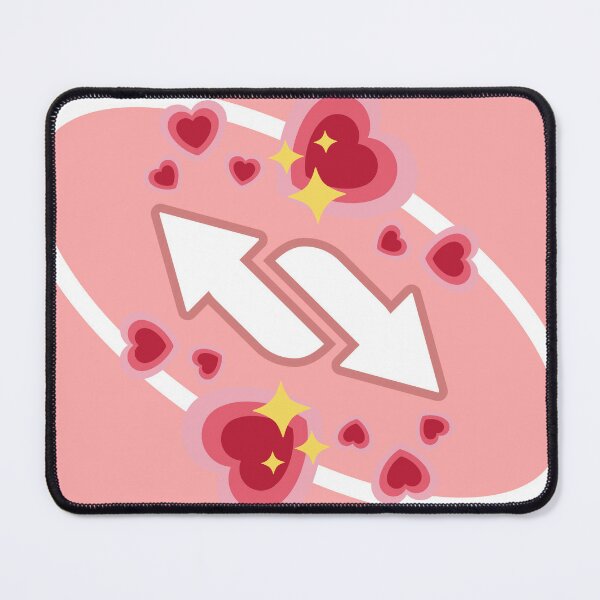 Reverse Uno no U Heart Meme Card Pink Aesthetic Cute 