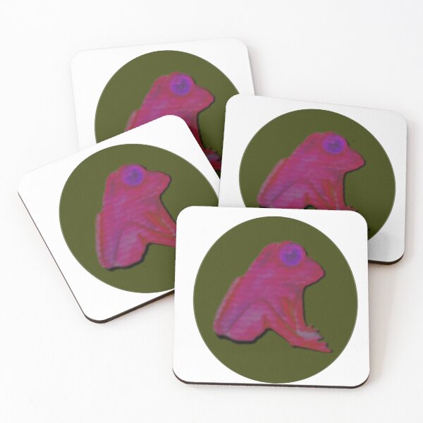 Item preview, Pink Frog - watercolor pop art  designed and sold by JewelsNova.