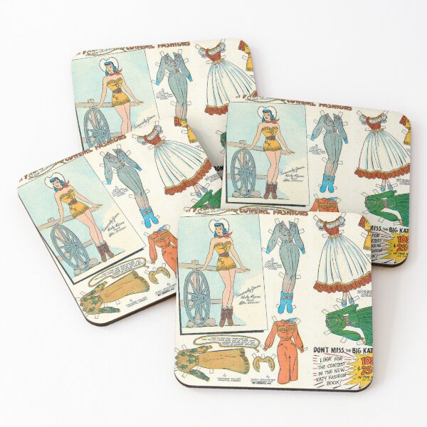 Item preview, Katy Pin Up and Cowgirl Fashions (1955) - Vintage Paper Doll designed and sold by SALON DES ARTS.