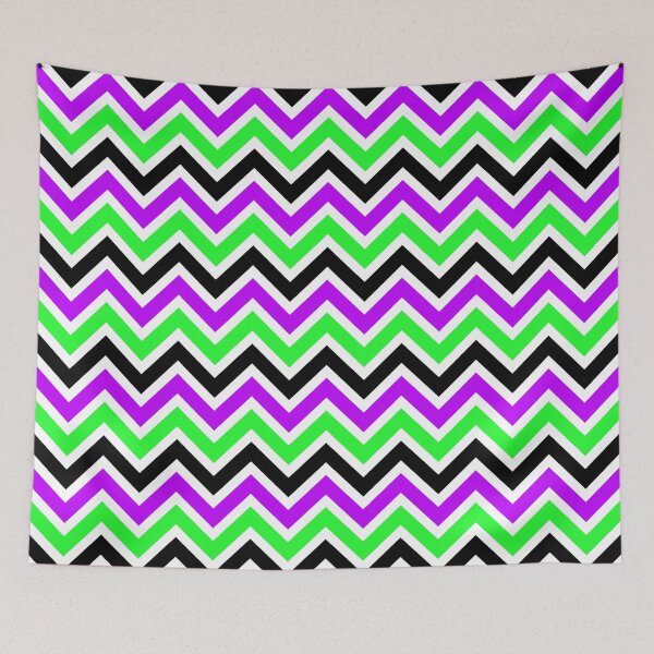 Item preview, Purple Green Chevron Pattern designed and sold by Aetherier.