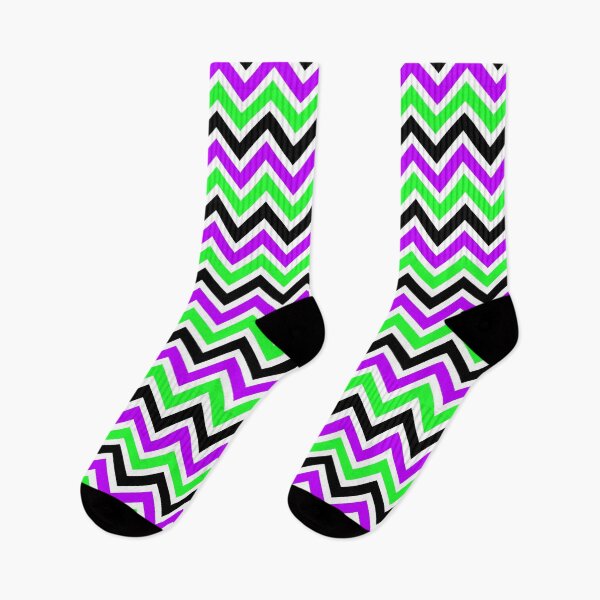 Item preview, Purple Green Chevron Pattern designed and sold by Aetherier.