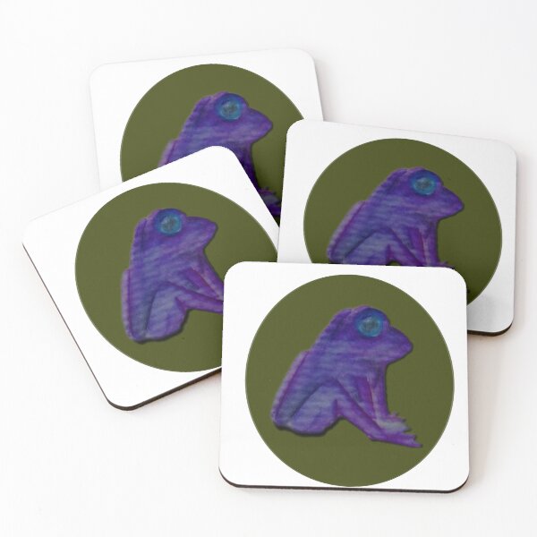 Item preview, Eggplant Frog - watercolor pop art  designed and sold by JewelsNova.