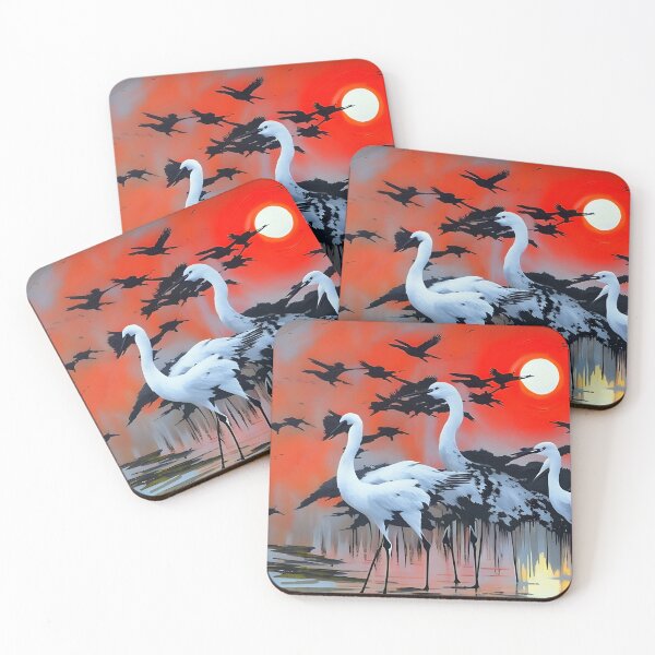 Item preview, White herons at sunset designed and sold by rolffimages.
