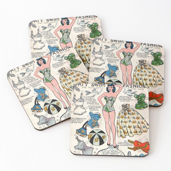Item preview, Katy Swim Fashions (1956) - Vintage Paper Doll designed and sold by SALON DES ARTS.