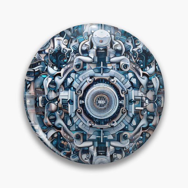 Artikelvorschau, Mechanisches Mandala im futuristischen Stil entworfen und verkauft von Edekad.