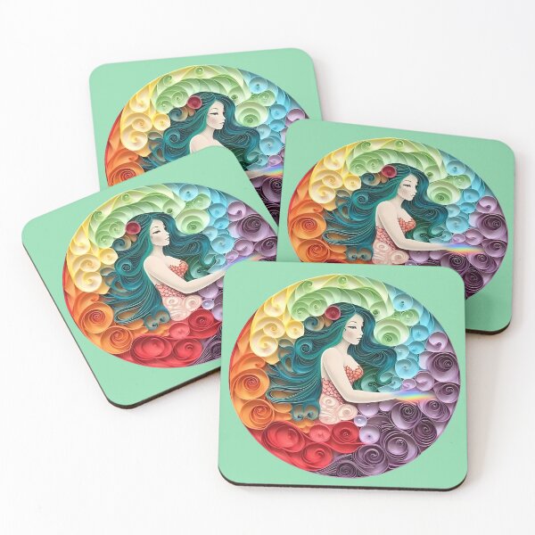 Item preview, Mermaid Siren Rainbow Tail designed and sold by AdiRemba.
