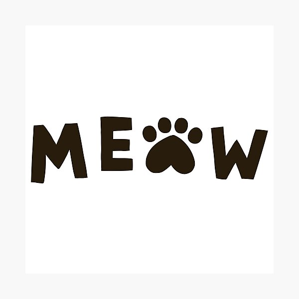 Item preview, Meow Text Design  designed and sold by Harsh  Katariya.